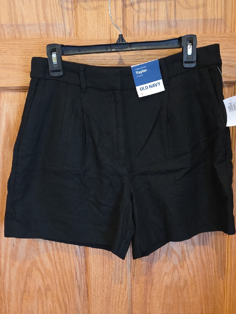 Old Navy Black Tailored Pleated Shorts